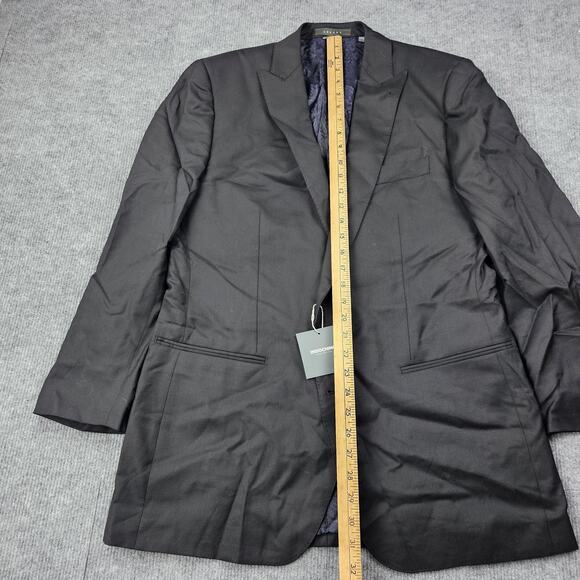 Indochino Blazer Mens 41 Black Wool Cashmere Yaletown Luxury Suit Jacket Career - Picture 8 of 13
